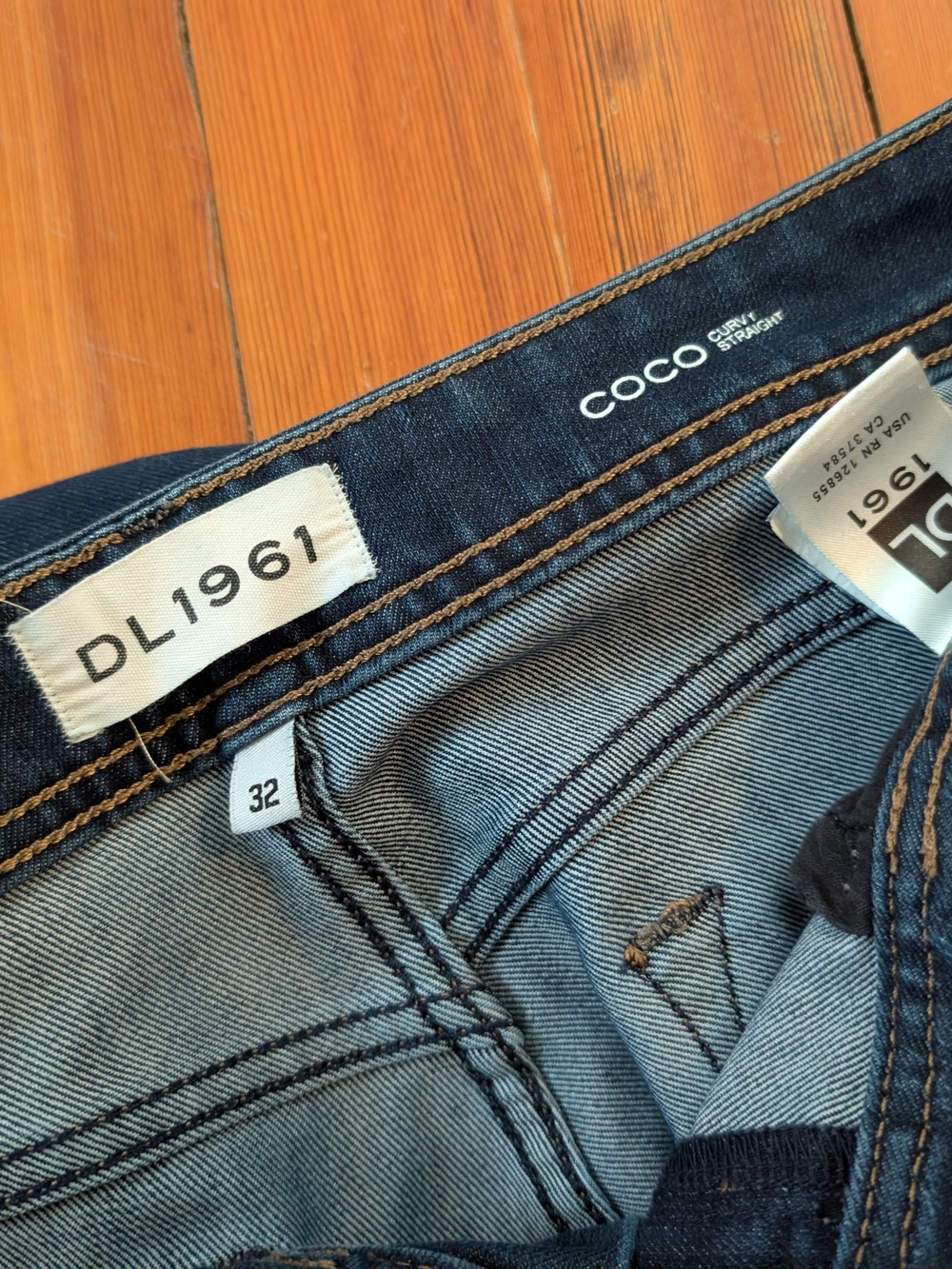 DL1961 Women’s Coco Curvy Straight Jeans - Dark Blue